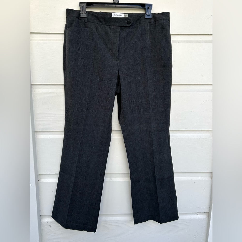 Calvin Klein Modern Fit Plaid Dress Pants